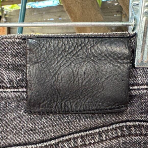 AllSaints Distressed Graine Reed Grey Black Slim Cotton Jeans Size 30 - Picture 12 of 13